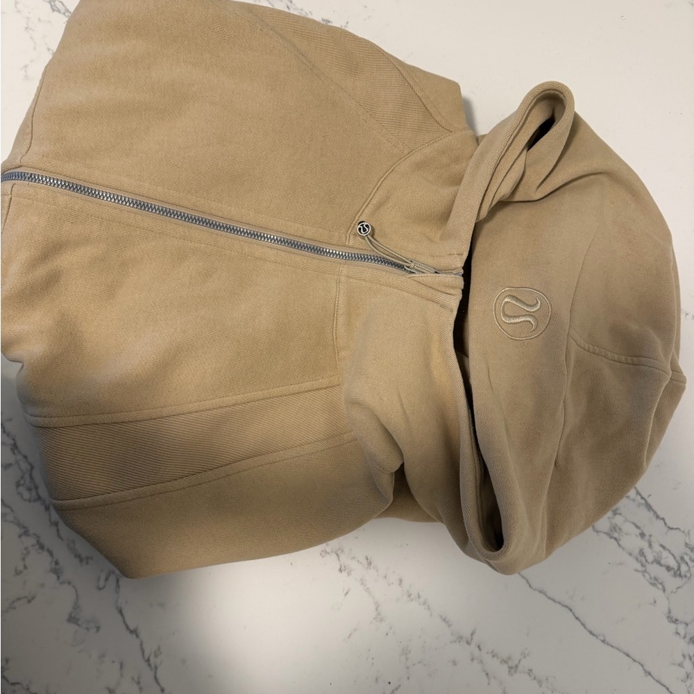 lululemon Tan Full‑Zip Hoodie